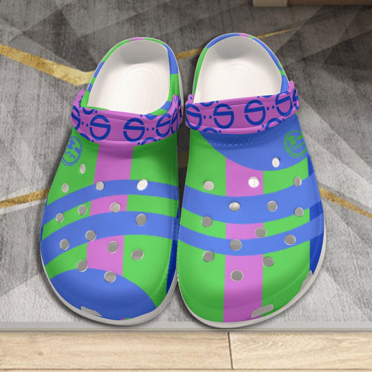 She'va HERS ILIVE Clogs  (gre/blu/pla)