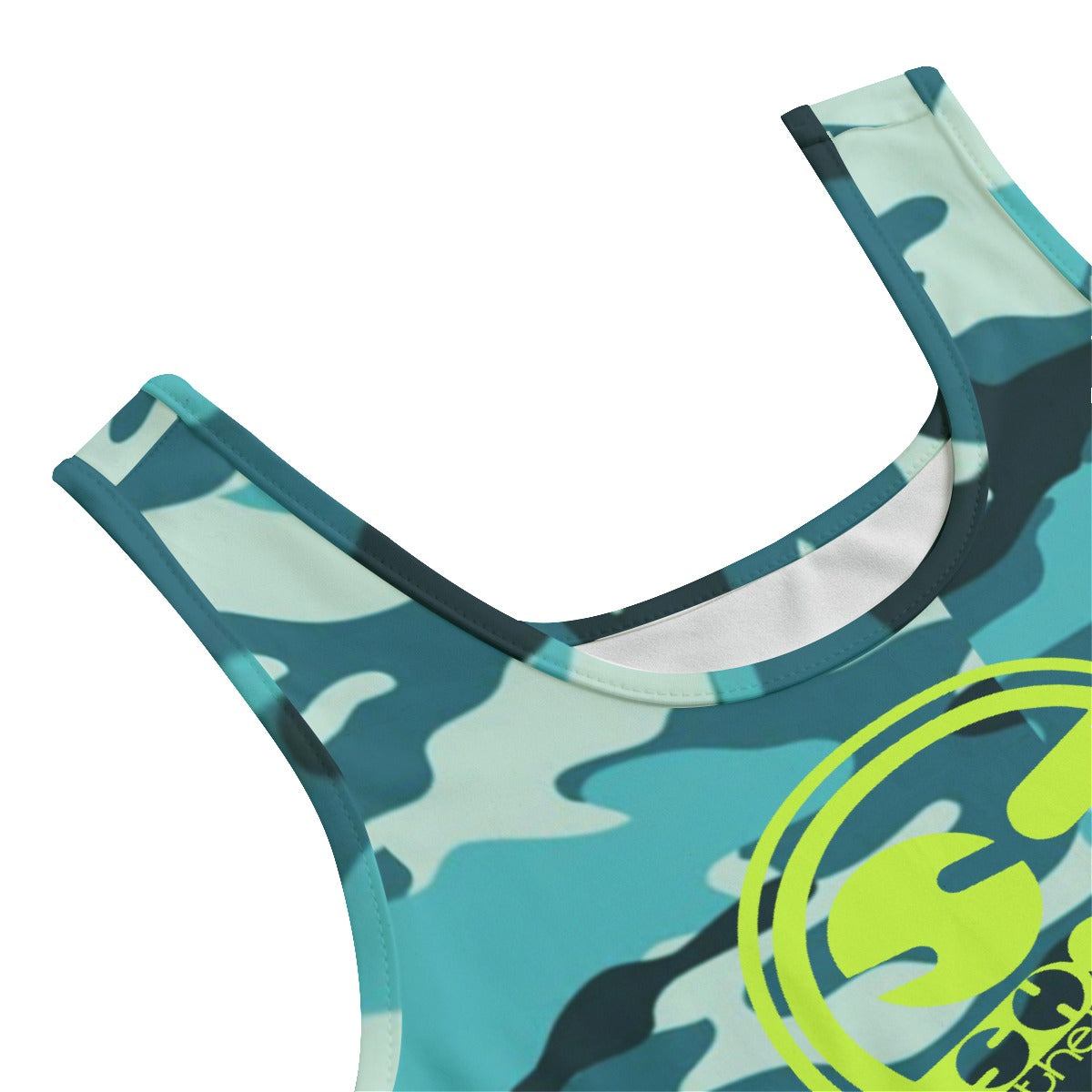 She'va Women's Yoga 2pc. Top and Shorts (lime/camo)