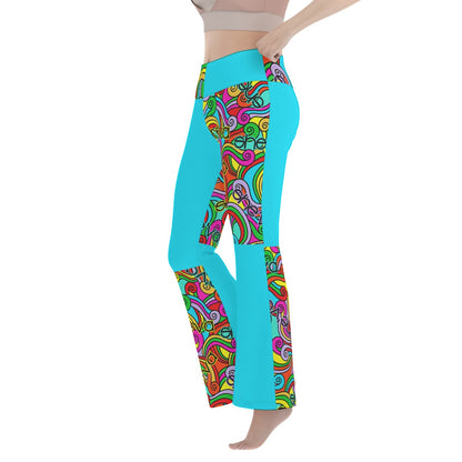 She'va  Women's Flare Yoga Pants (col/tur)