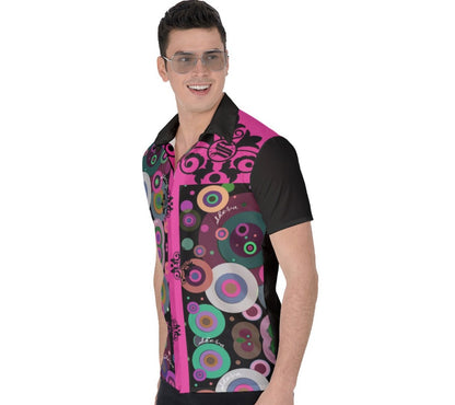 SHE'VA Men's Round It Off Button Down Shirt