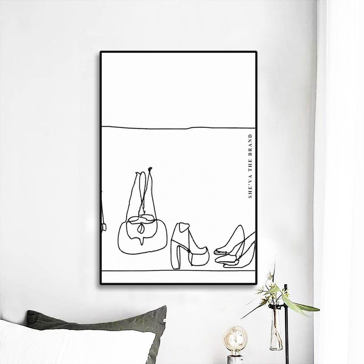 FASHION Collection DOODLES Framed Mural art by c.c. #005