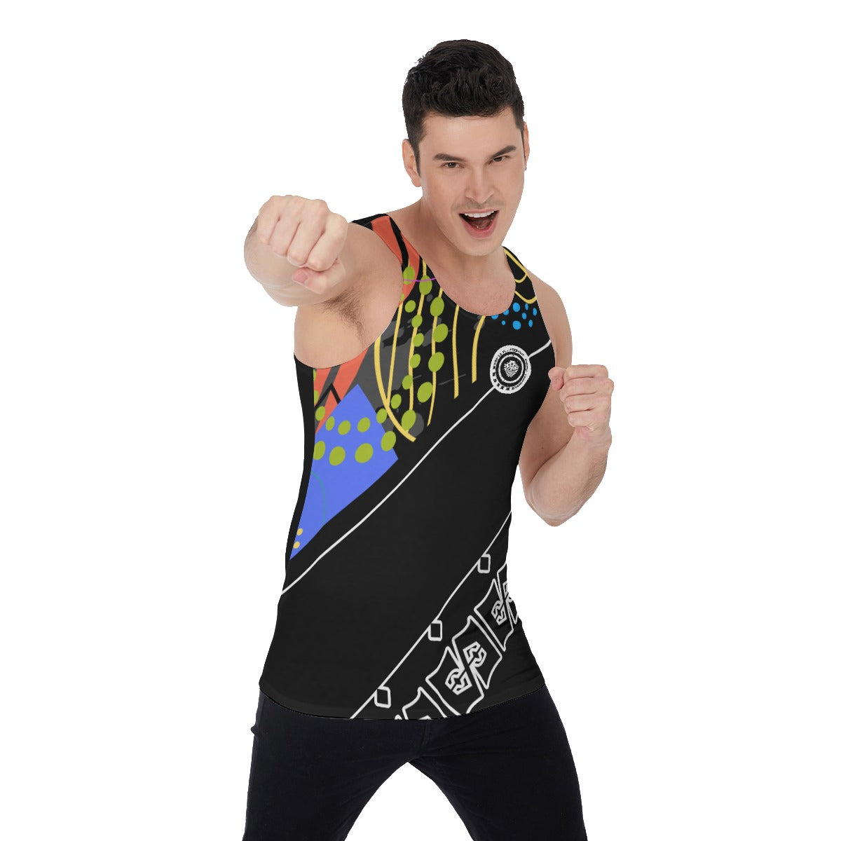 She'va Men's Wife-Lovers Tank Top (DOTS/black)