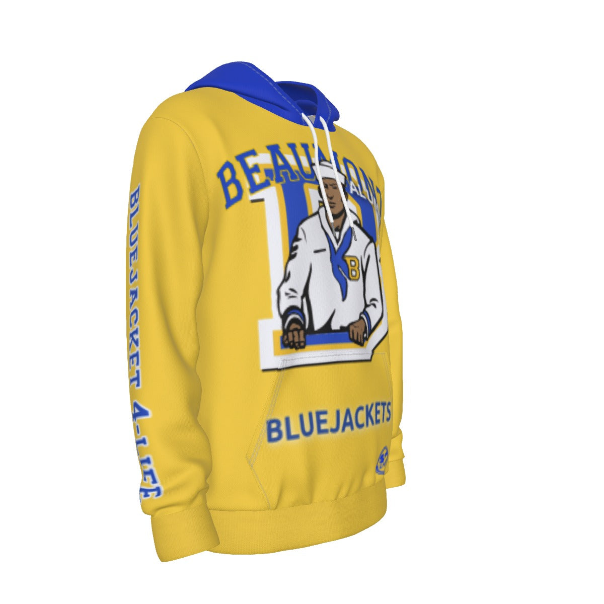 BHS PRIDE Men's Hoodie  PLAIN BACK/GOLD