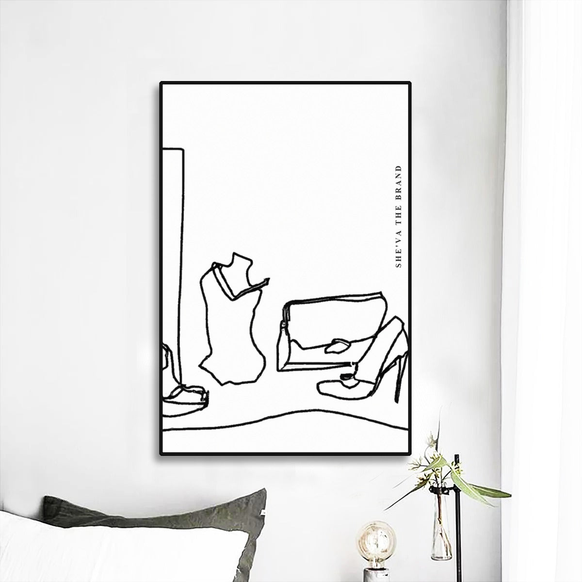 FASHION Collection DOODLES Framed Mural art by c.c. #006