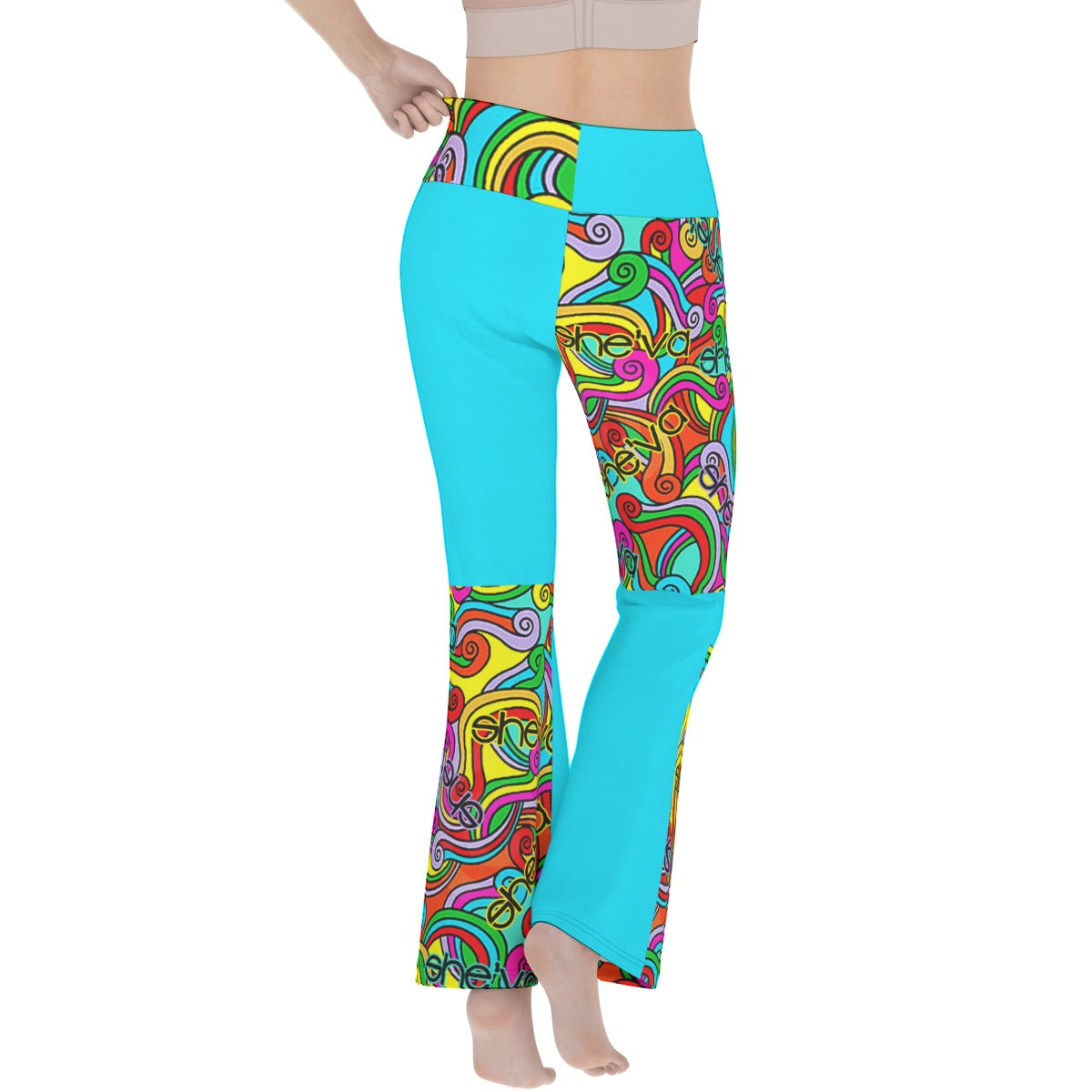 She'va  Women's Flare Yoga Pants (col/tur)