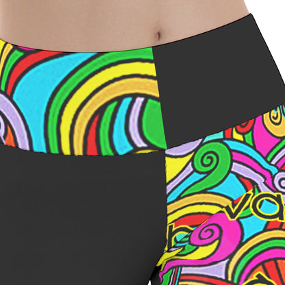 She'va Women's Flare Yoga Pants (col/blk)