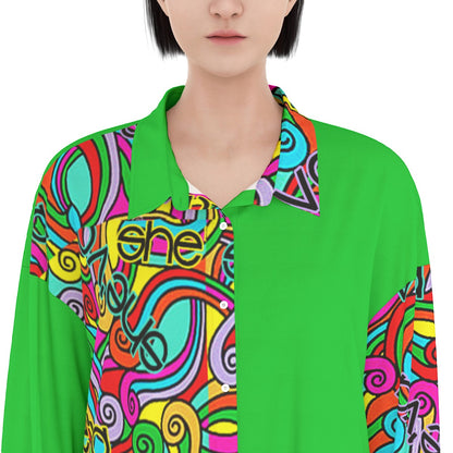 She'va Women's Long Shirt Dress | Rayon (gre)