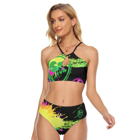 She'va Women's Cami Keyhole One-piece Swimsuit (burst)