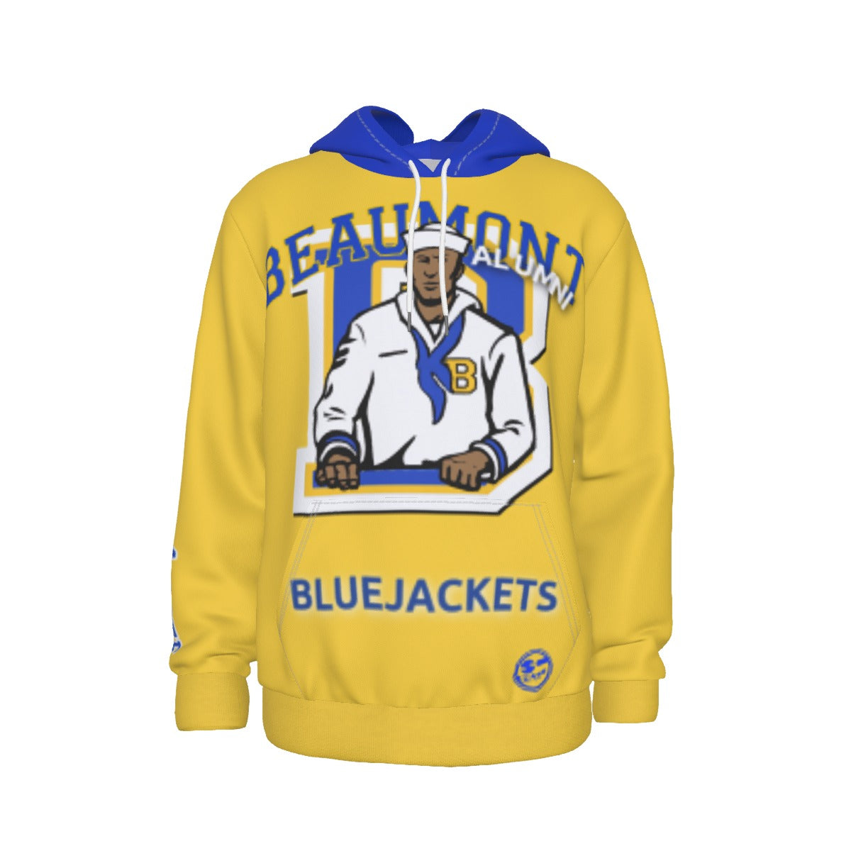 BHS PRIDE Men's Hoodie  PLAIN BACK/GOLD