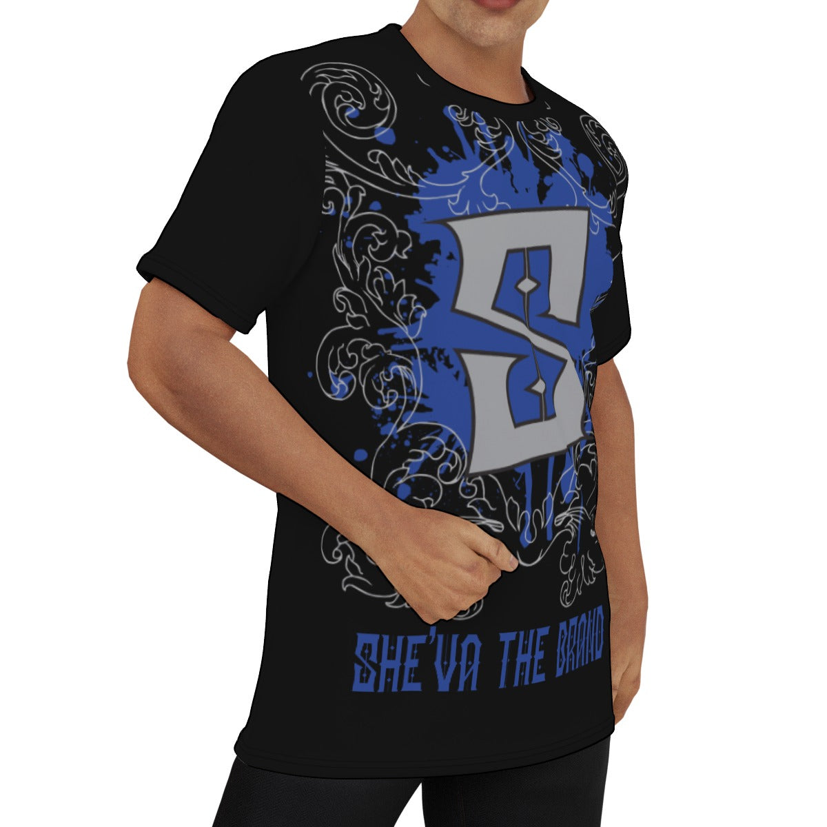 She'va Men's Basic O-Neck T-Shirt (blk/blu/gry)