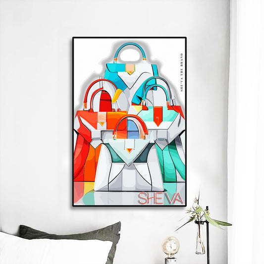 She'va Black Frame Mural Art HB1
