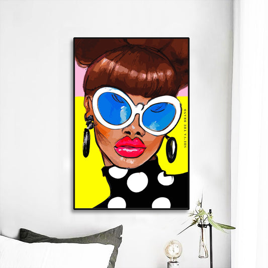 She'va Black Frame Mural Art Glam4