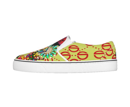 She'va HER Slip On Skateboarder Sneakers (yellow/rose)