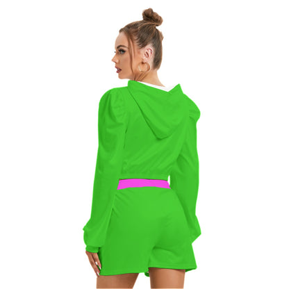 She'va Women's Mirco Fleece Hoodie And Shorts Set Joy