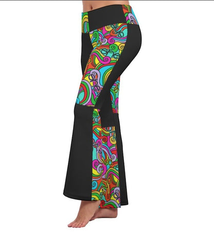 She'va Women's Flare Yoga Pants (col/blk)