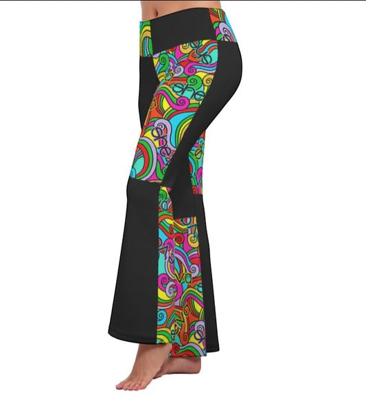 She'va Women's Flare Yoga Pants (col/blk)