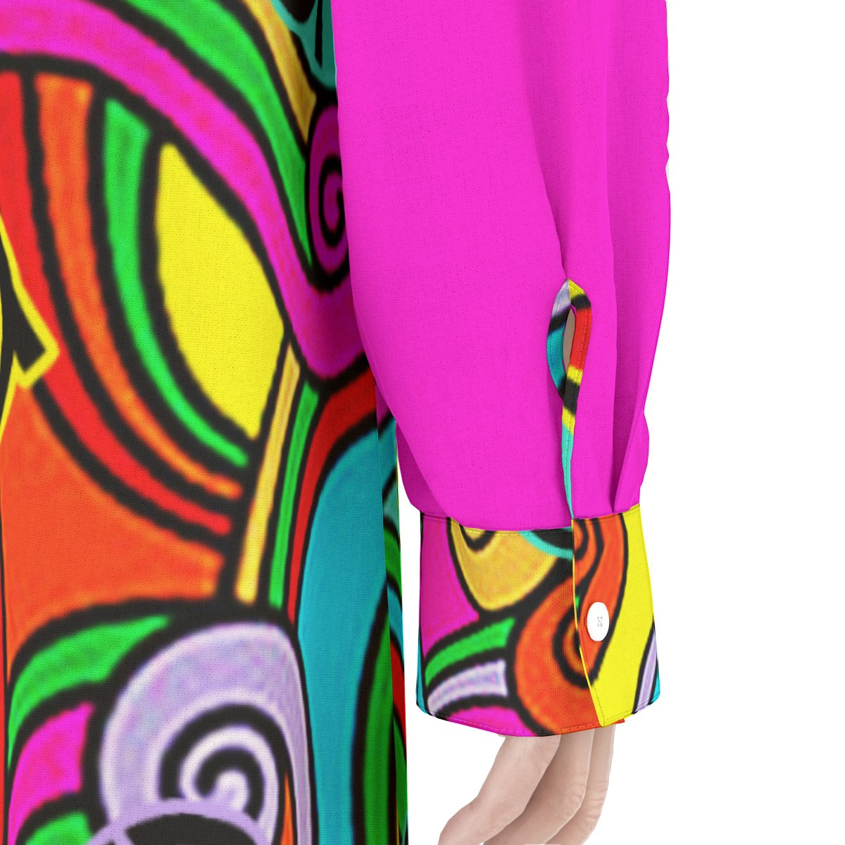 She'va Women's Long Shirt Dress | Rayon (hotp/col)