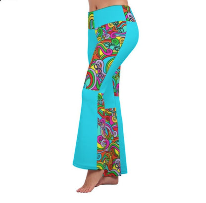 She'va  Women's Flare Yoga Pants (col/tur)