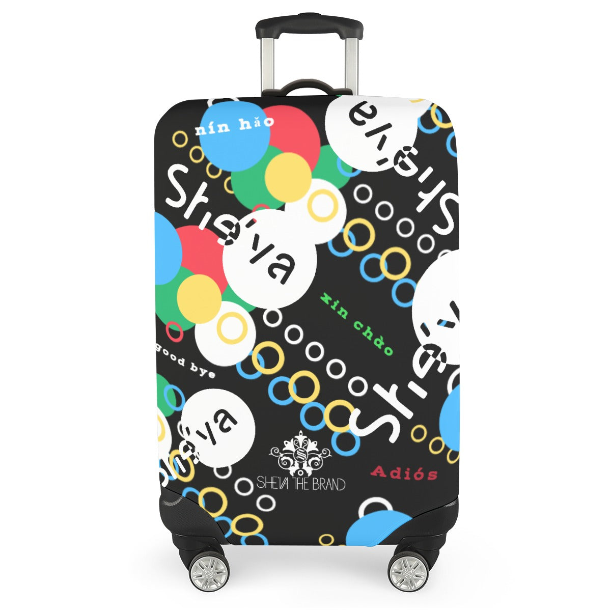 She'va Travel With Me Luggage Cover With Belt (Bow-rain)