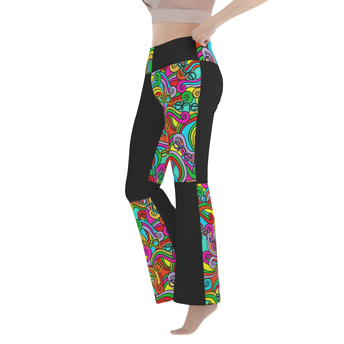 She'va Women's Flare Yoga Pants (col/blk)