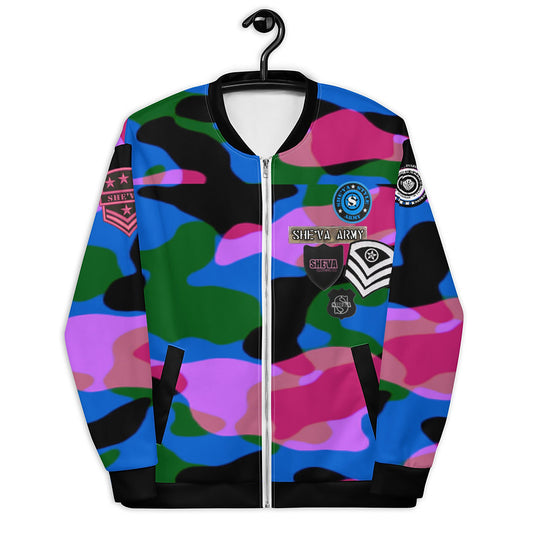 Army Patched Unisex Camo Bomber (BPBTrim)