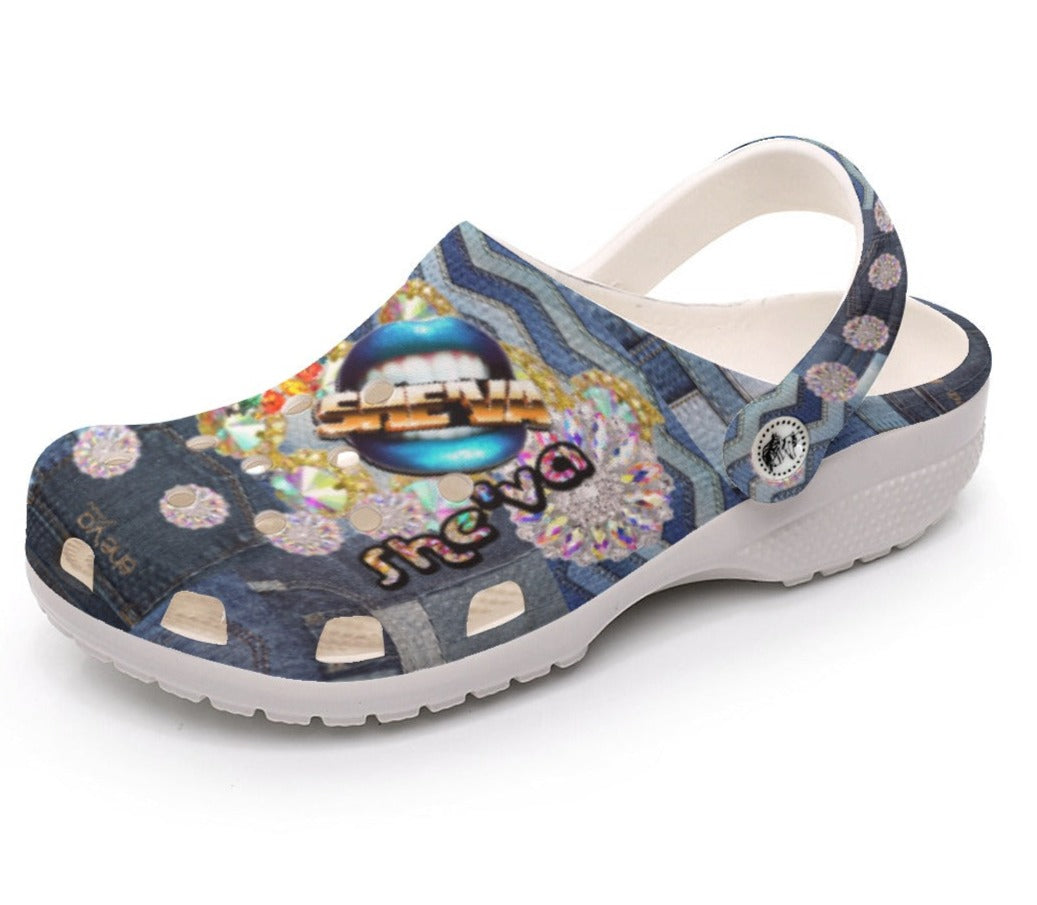 She'va Diva Indigo Blue Patched (1)  ILIVE Clogs