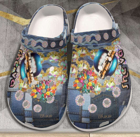 She'va Diva Indigo Blue Patched (1)  ILIVE Clogs