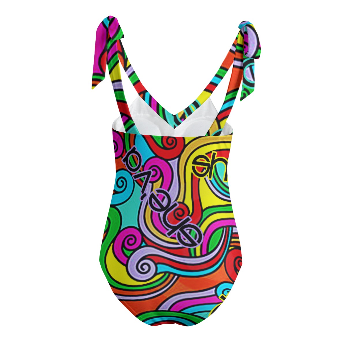 She'va Women's Tie Shoulder Onepiece Padded Swimsuit