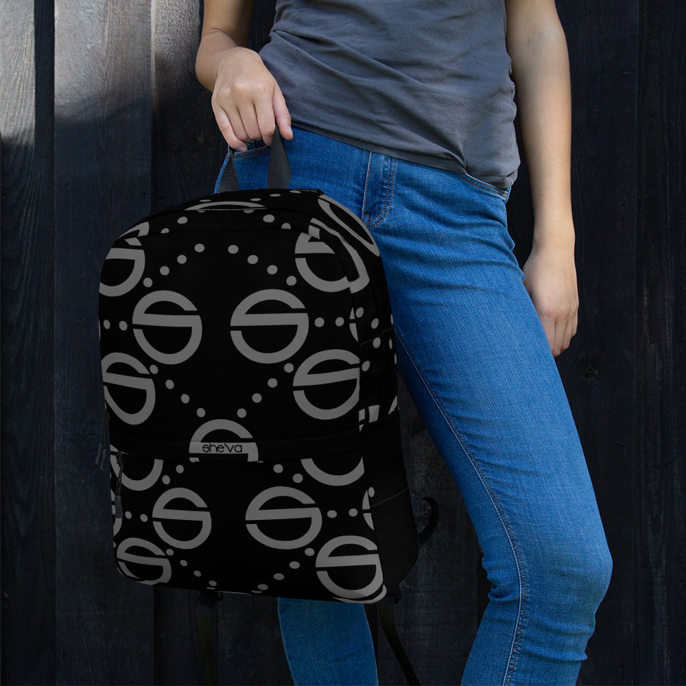She'va (S) Backpack  (black and grey)