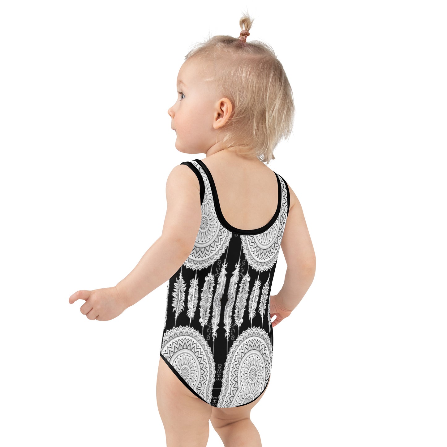 She'va Young Girls 1 pc. Boho Bikini ( b/w)