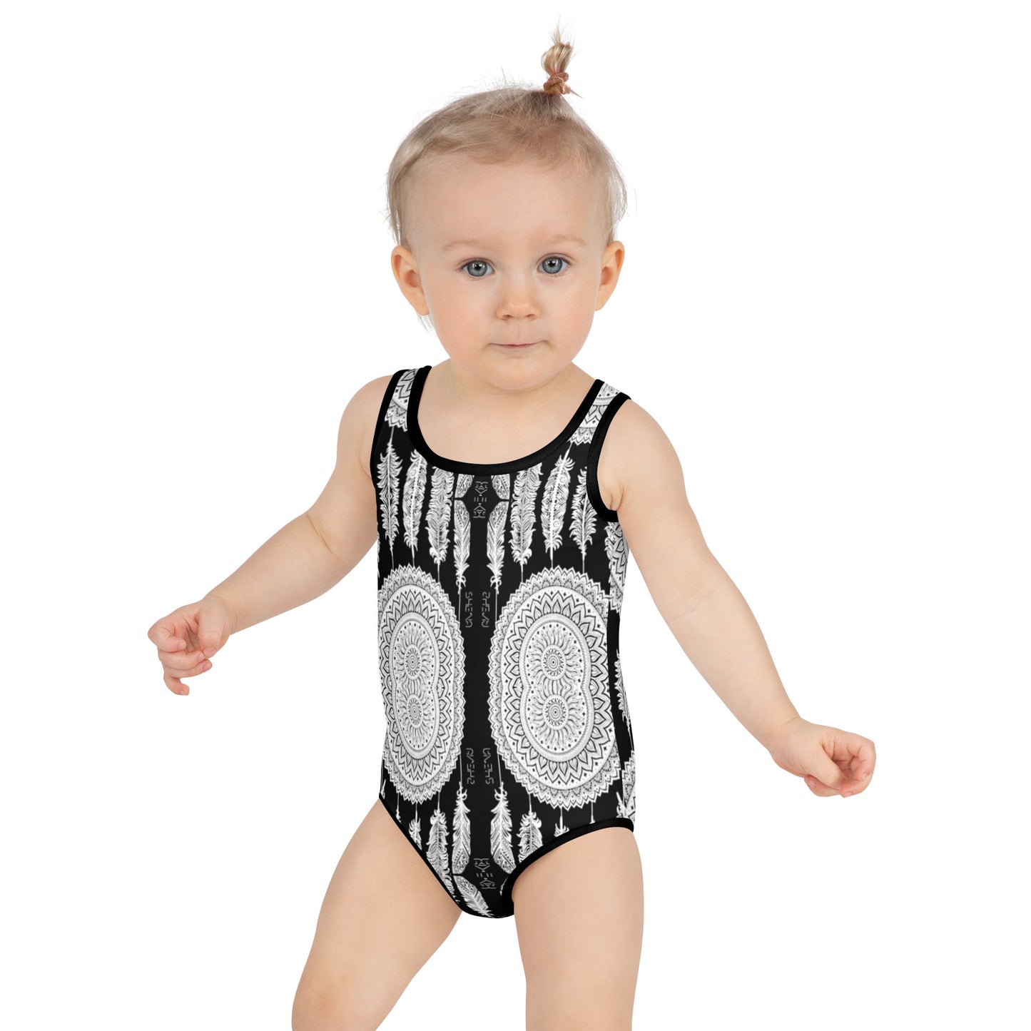She'va Young Girls 1 pc. Boho Bikini ( b/w)
