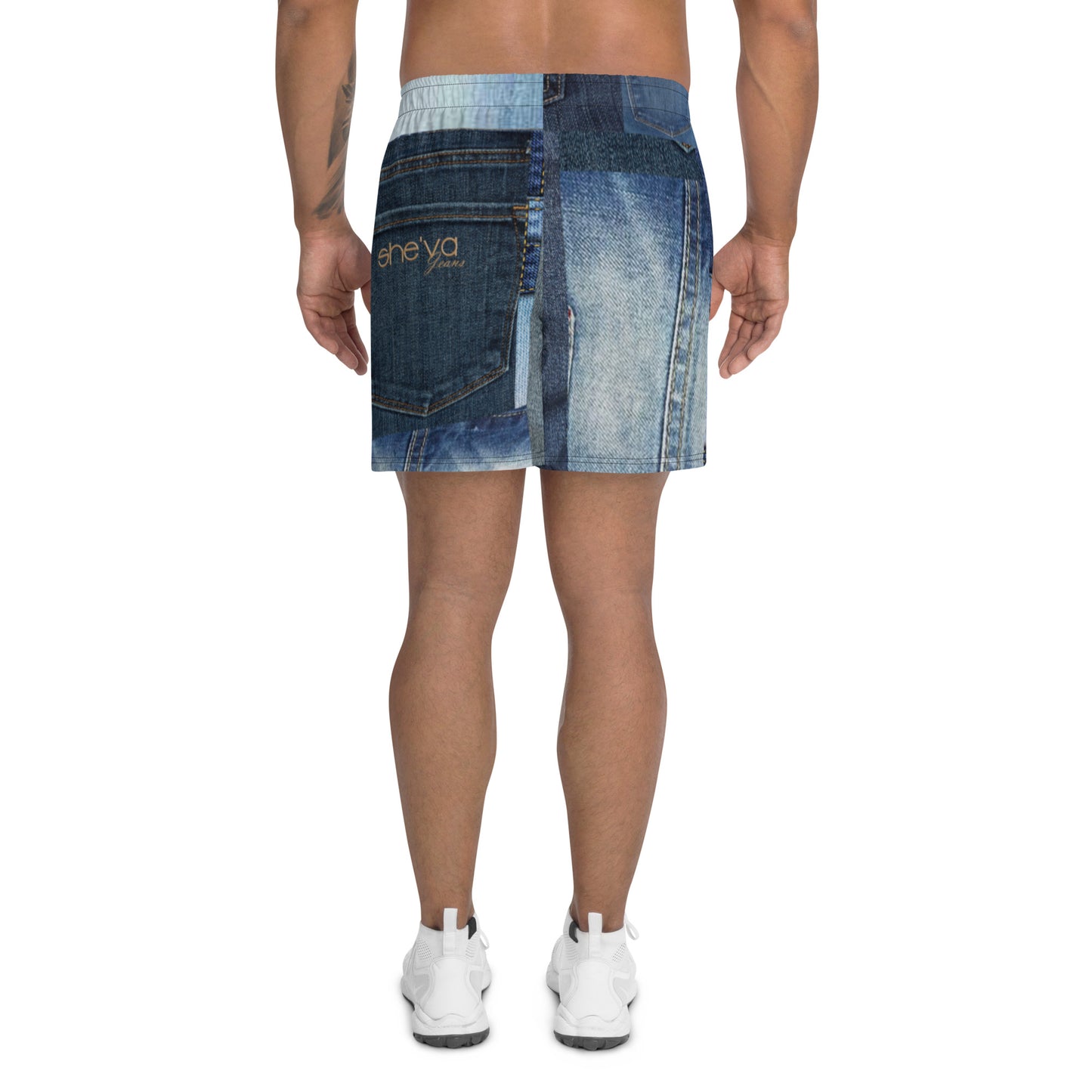 She'va Blue Patched Swim Shorts