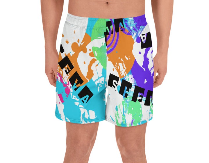 She'va Men's Athletic/ Swim  Long Shorts (teal blue)
