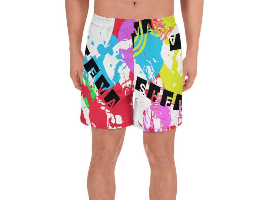 SHE'VA Men's Swim/Athletic  Shorts (red)