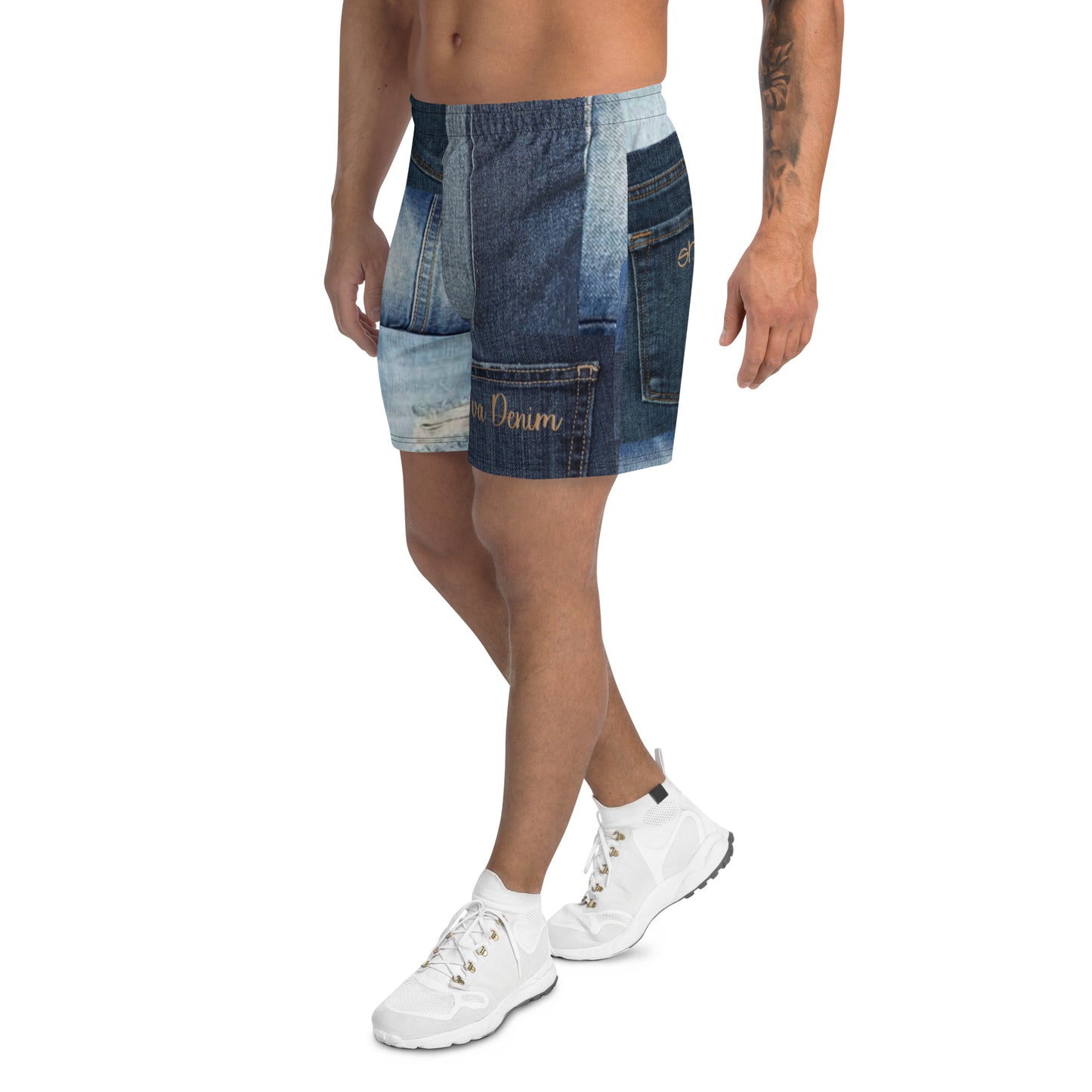 She'va Blue Patched Swim Shorts