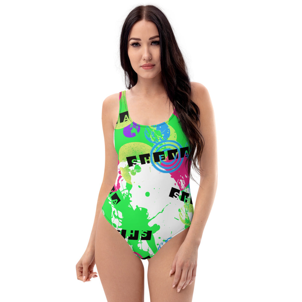 She'va One-Piece Swimsuit (bright green)