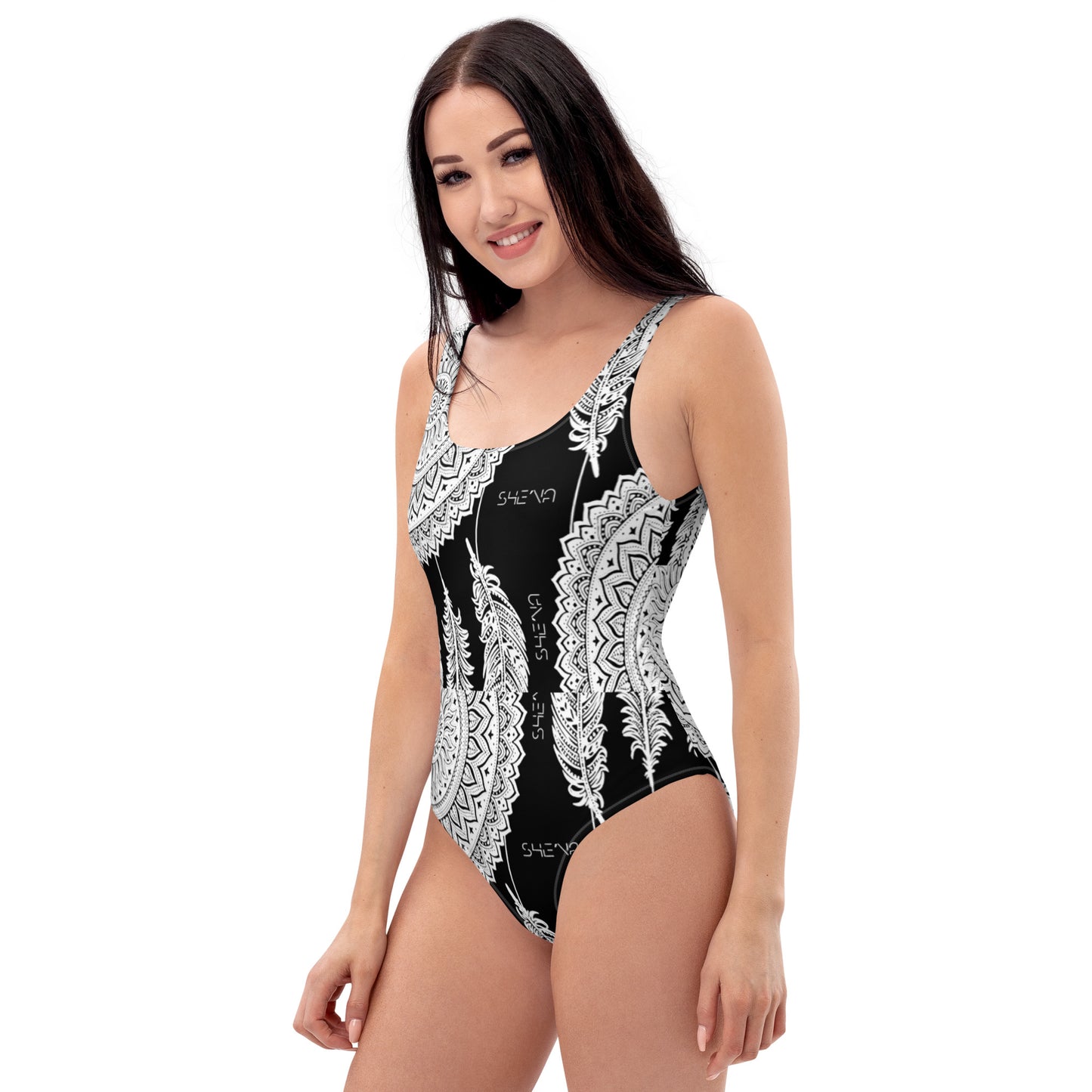 She'va One-Piece Mandela Swimsuit (black & white)