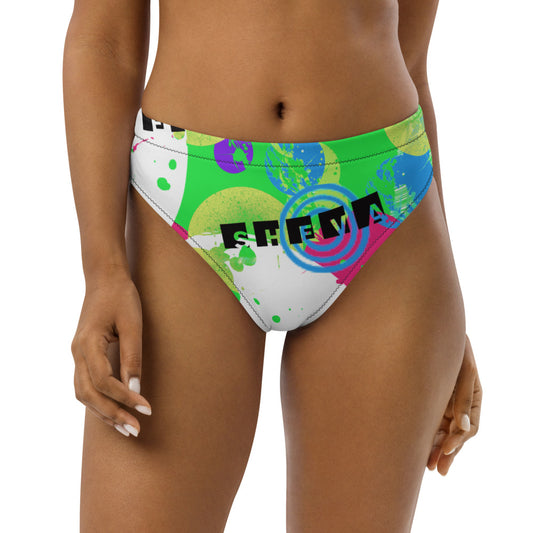 She'va high-waisted bikini bottom (green)