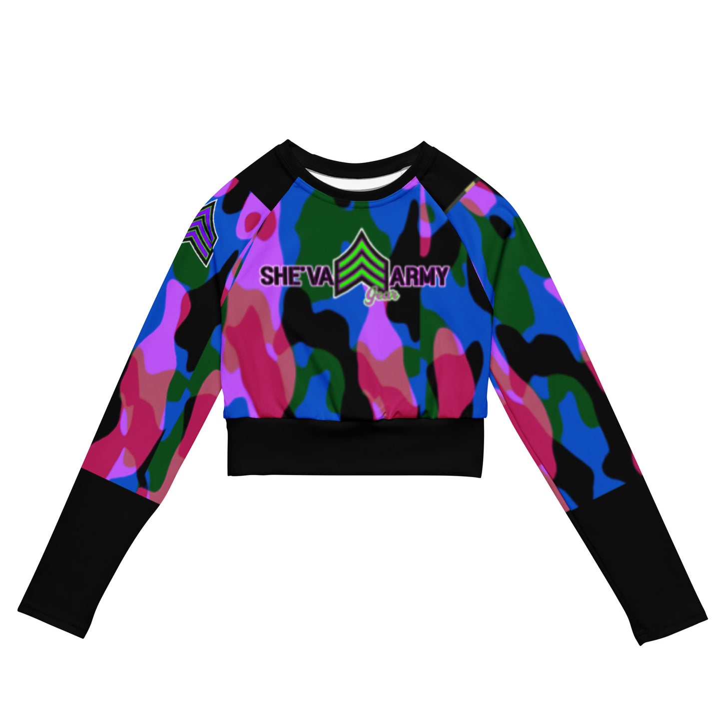 She'va Army Gear Crop Top *Blue/Black*