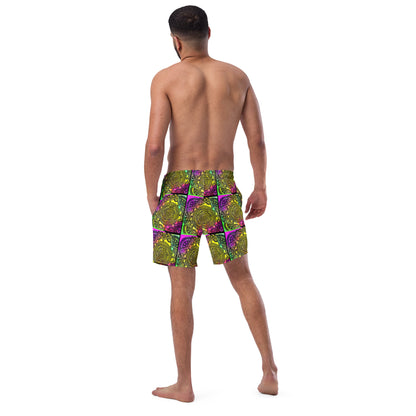Mandala Print Swim Trunks (rainbow)