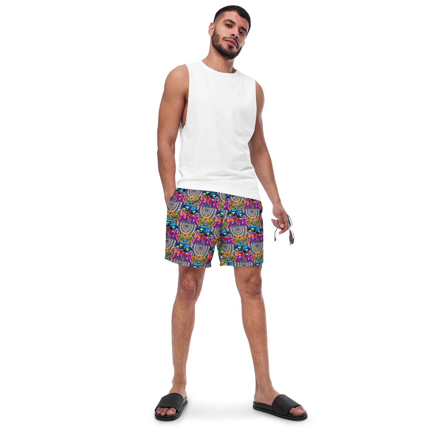 Psychodelia Print Swim Trunks