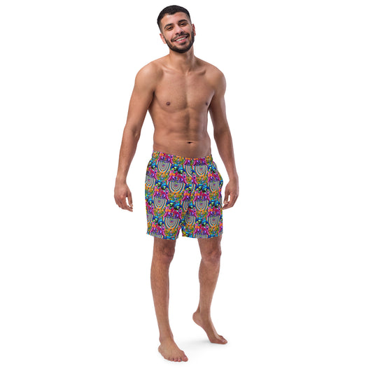 Psychodelia Print Swim Trunks