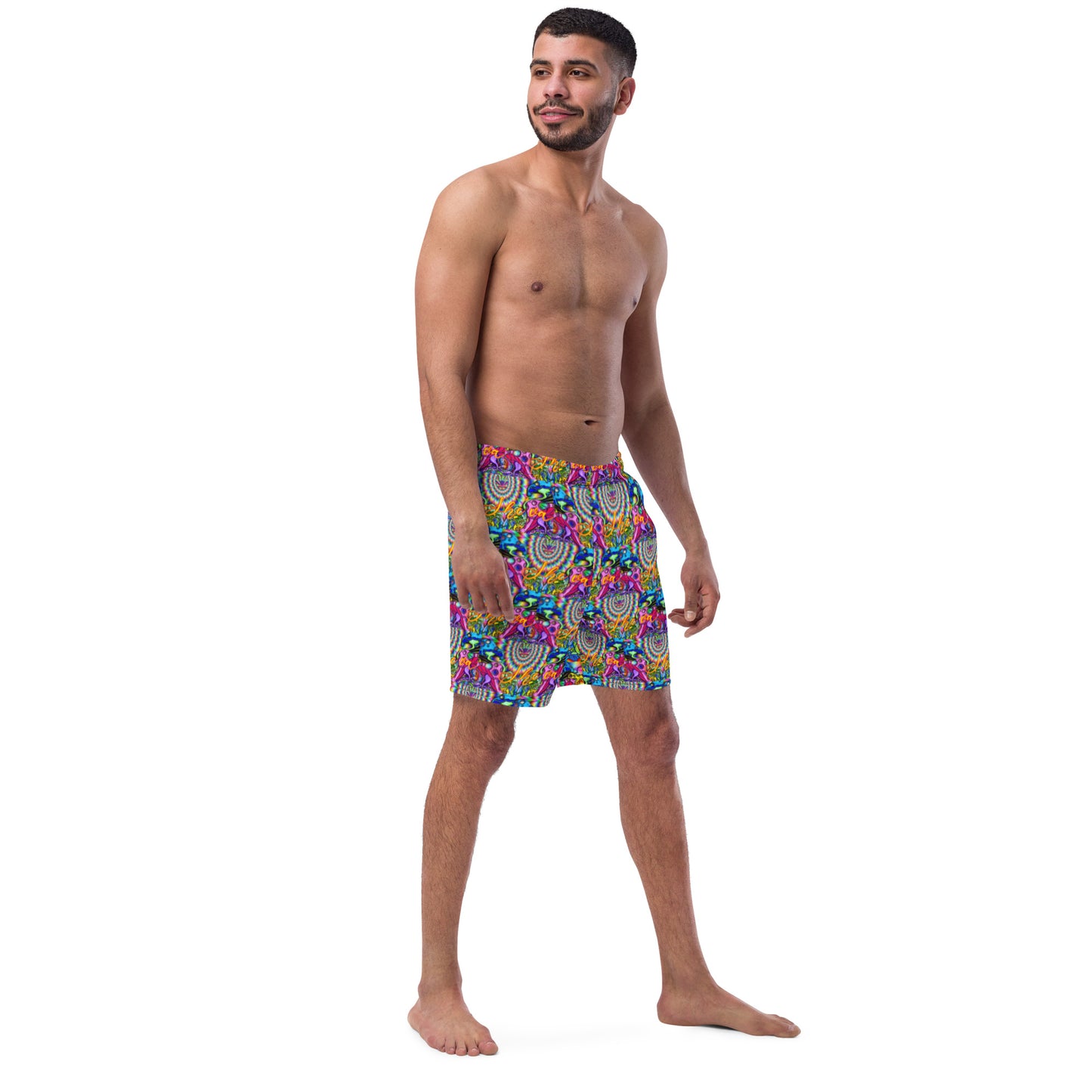 Psychodelia Print Swim Trunks