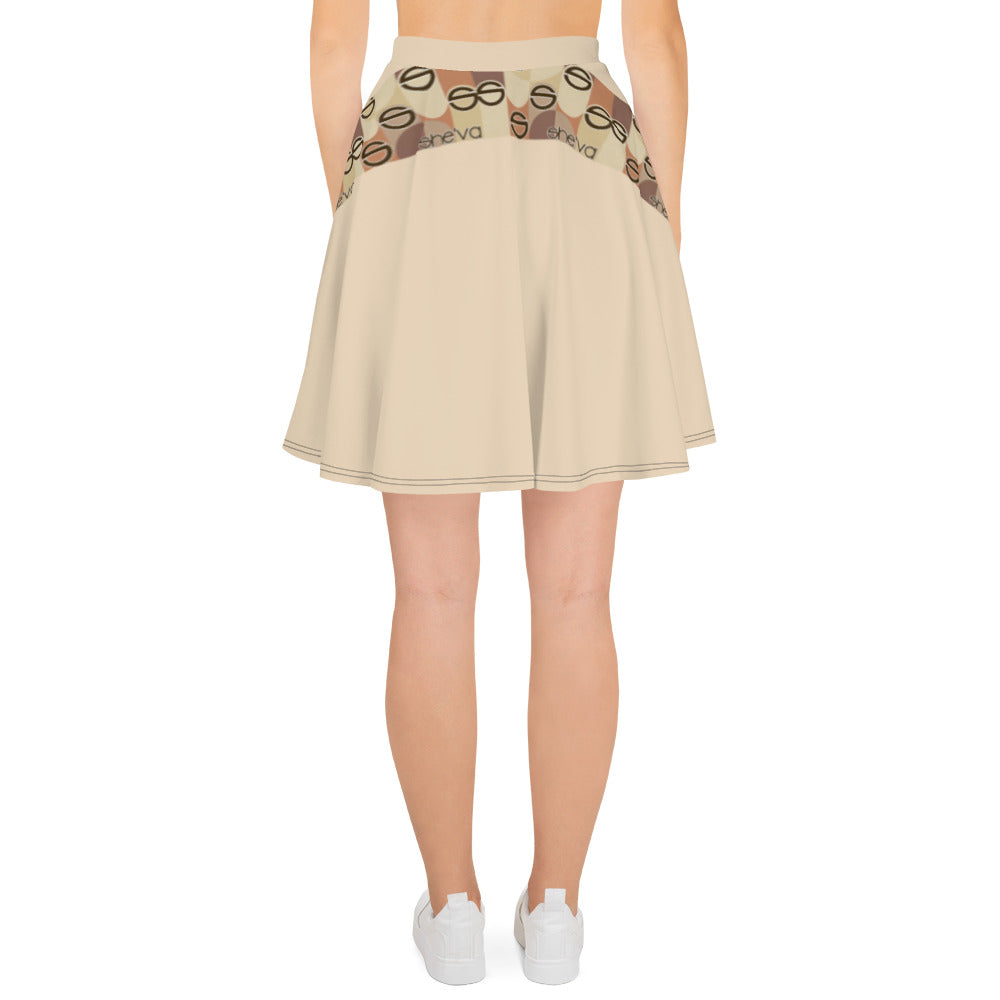 SHE'VA Women's Skin's Skater Skirt (NUDE)