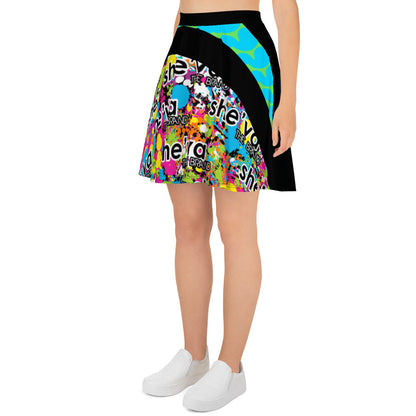 SHE'VA YOUNG GIRLS PAINT SPLATTER Skater Skirt (BTGP)