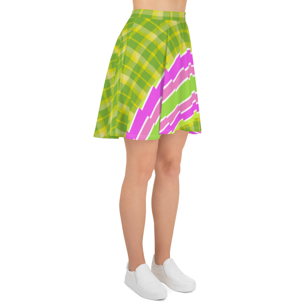SHE'VA Women's PLAID Skater Skirt (PGW)