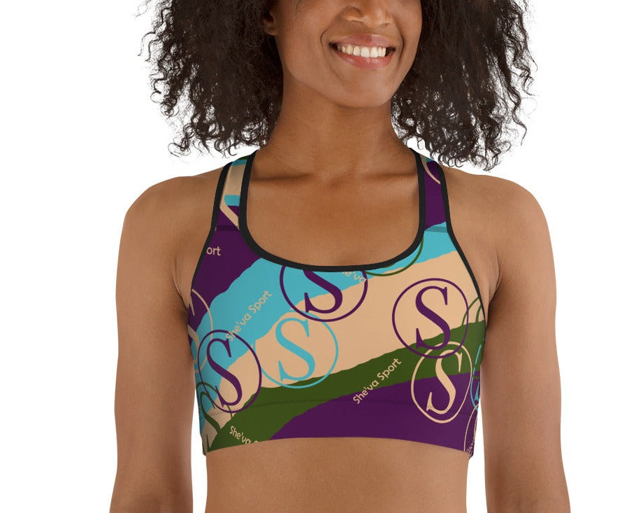 She'va Comfy Breathable Sports bra (rain)