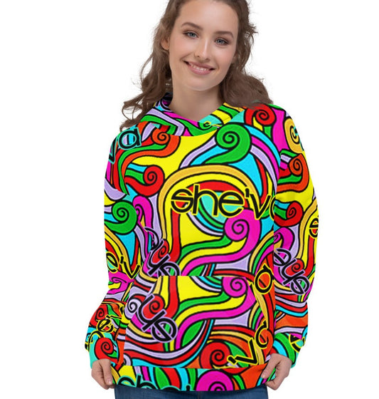 She'va Rainbow Print Hoodie