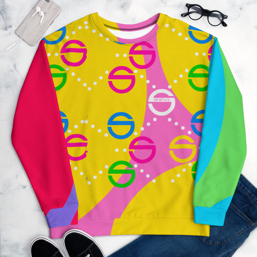 She'va 80's Rainbow-1 Sweatshirt