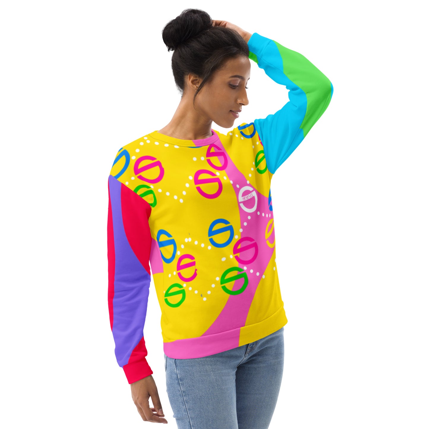 She'va Women's 80's Rainbow-1 Sweatshirt